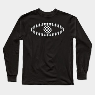 Abstract Chessboard Design 1 Long Sleeve T-Shirt
